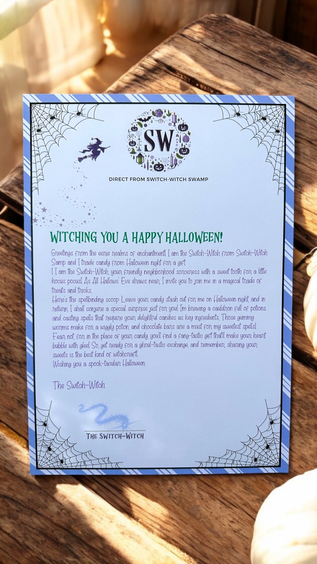 🧙‍♀️✨ Retro Switch -Witch Letter ✨🎃