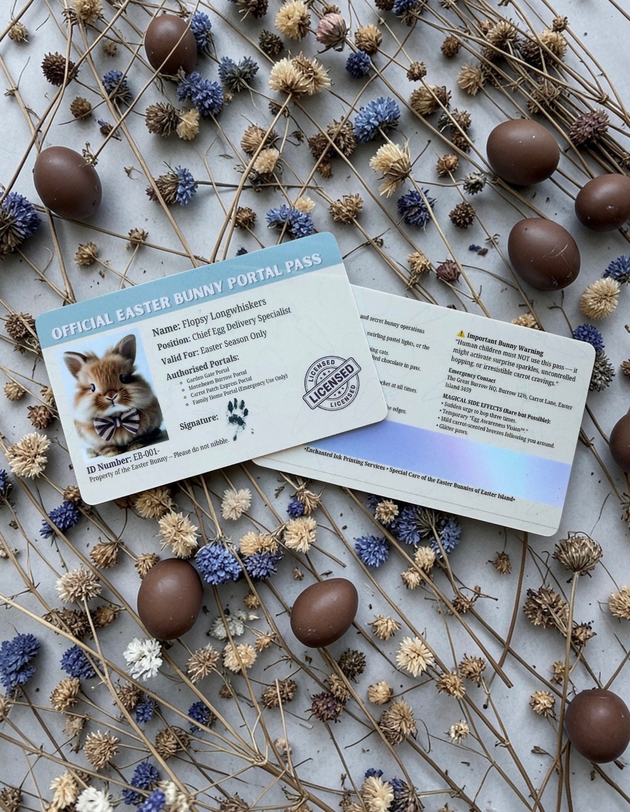 🐰💌 Vintage Blue Easter Letter 💌🐰