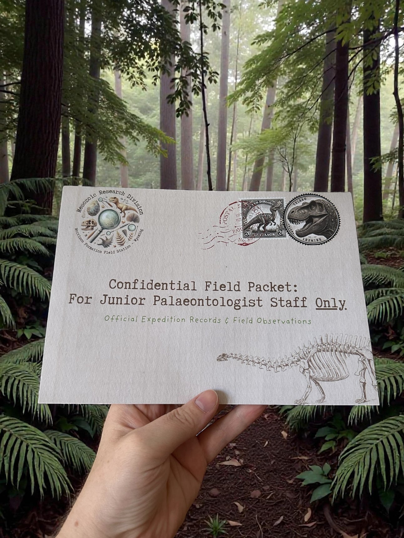 Junior Palaeontologist Field Packet – Dinosaur Letter Bundle