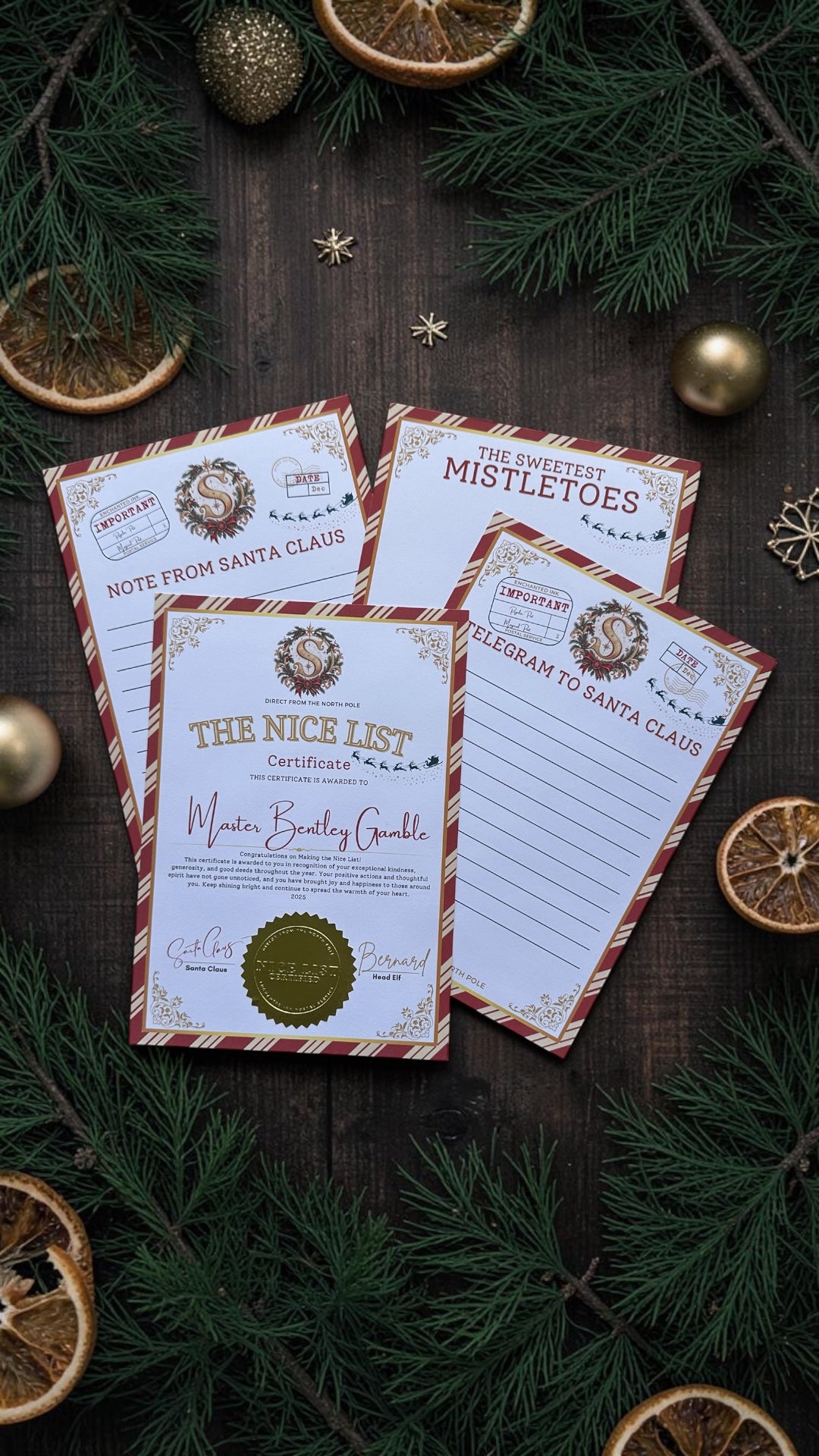 🎅✨ Retro Christmas Santa Letter ✨-PREORDER