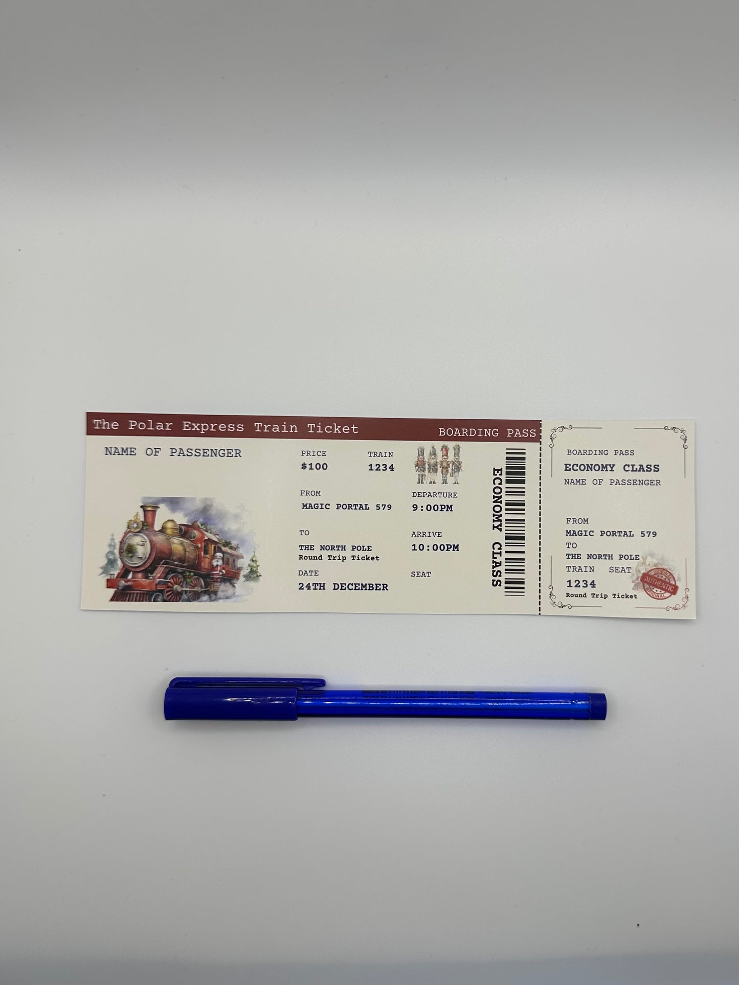 🚂🎄 Christmas Polar Express Ticket 🎄🚂