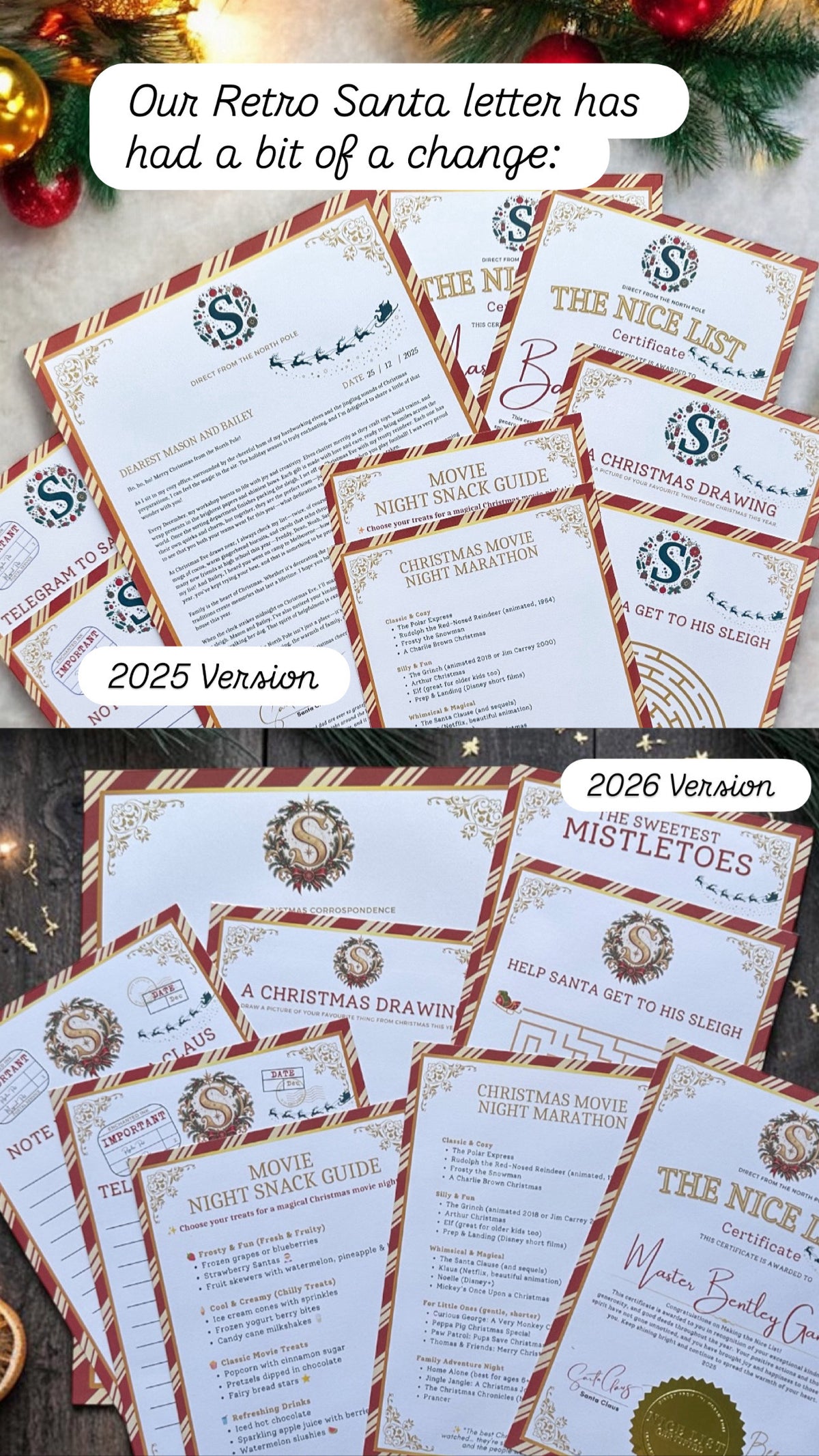 🎅✨ Retro Christmas Santa Letter ✨-PREORDER