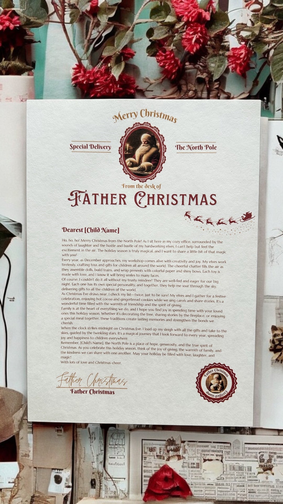 🎄 Vintage Father Christmas Letter 🎄