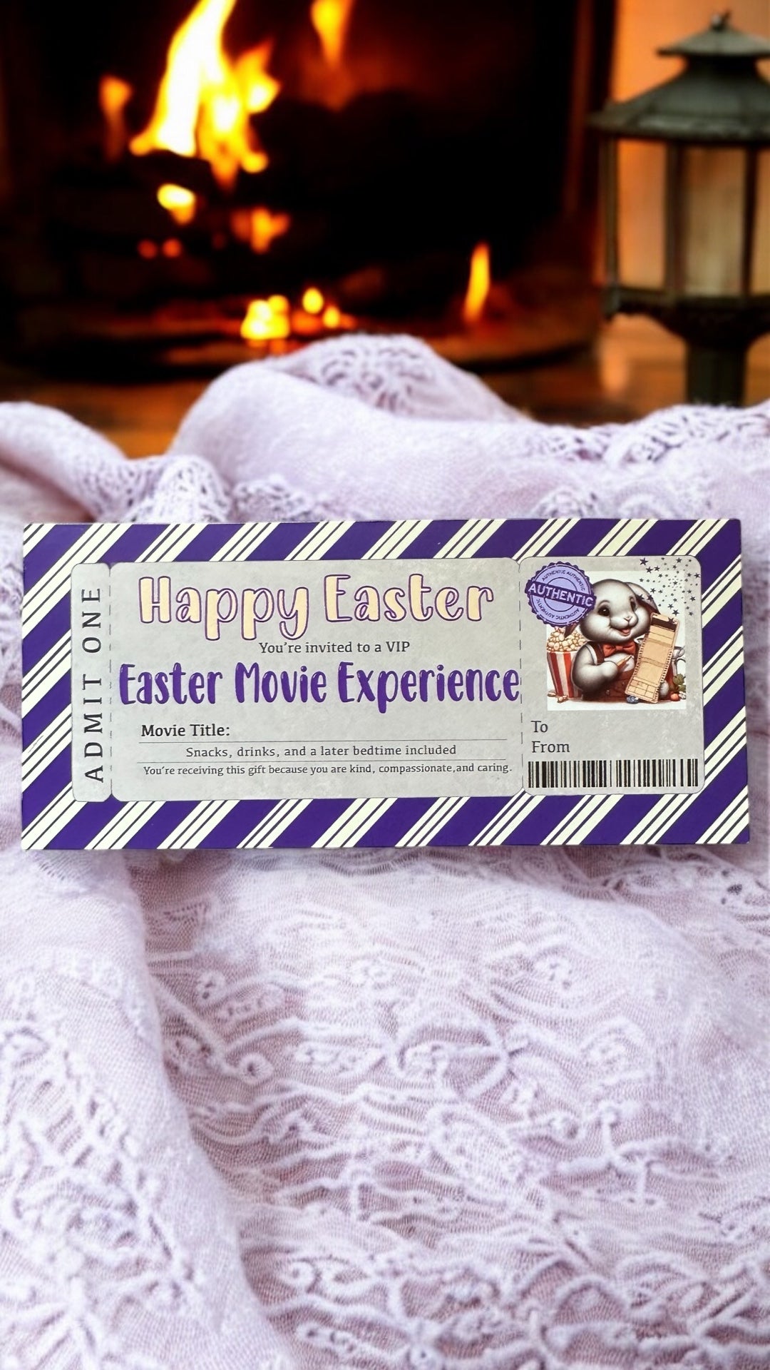 🐰🎬 Retro Easter Movie Night Ticket 🎬🐰