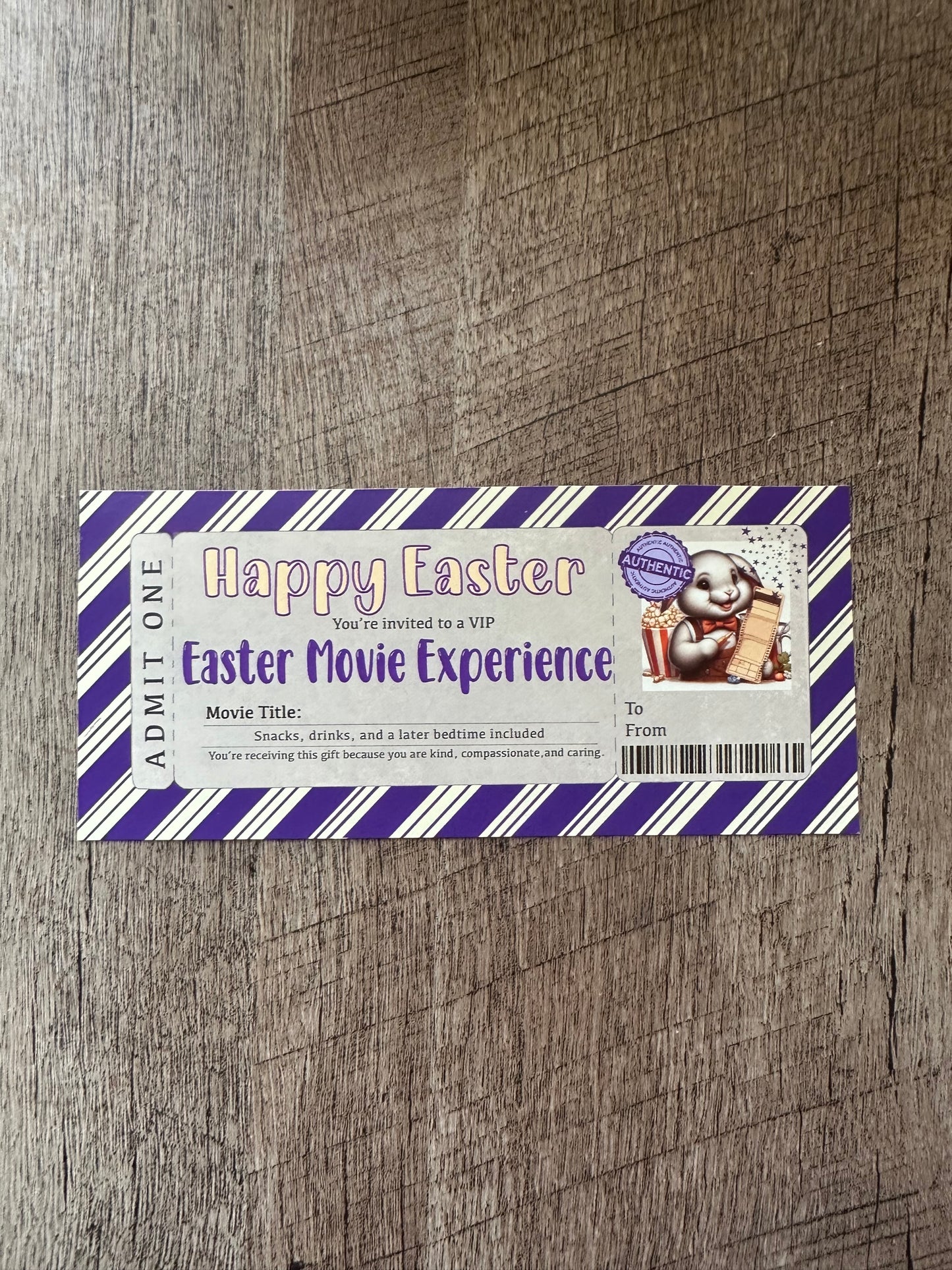 🐰🎬 Retro Easter Movie Night Ticket 🎬🐰