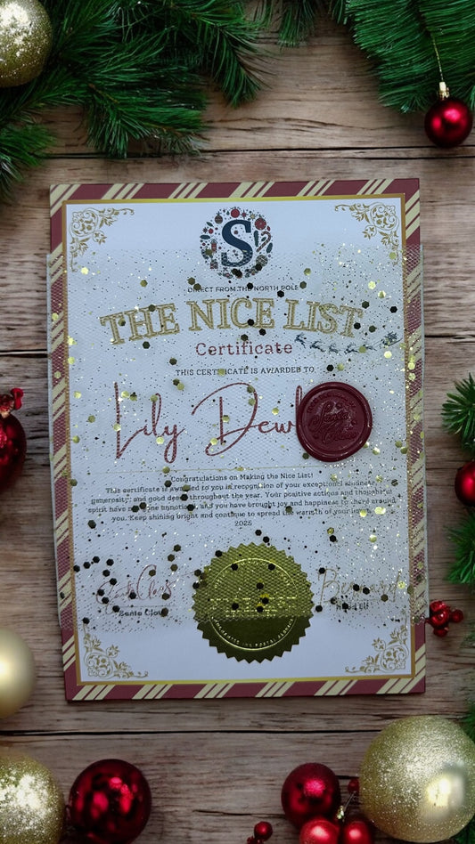 🎄 Christmas Nice List Certificates — Retro, Vintage & Classic✨