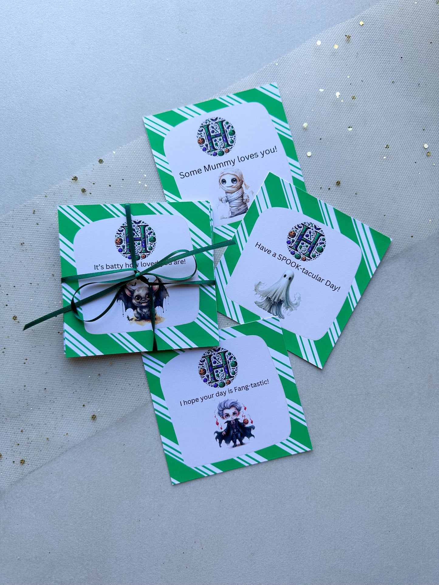 🎃👻 Retro Halloween Lunch Box Notes 👻🎃