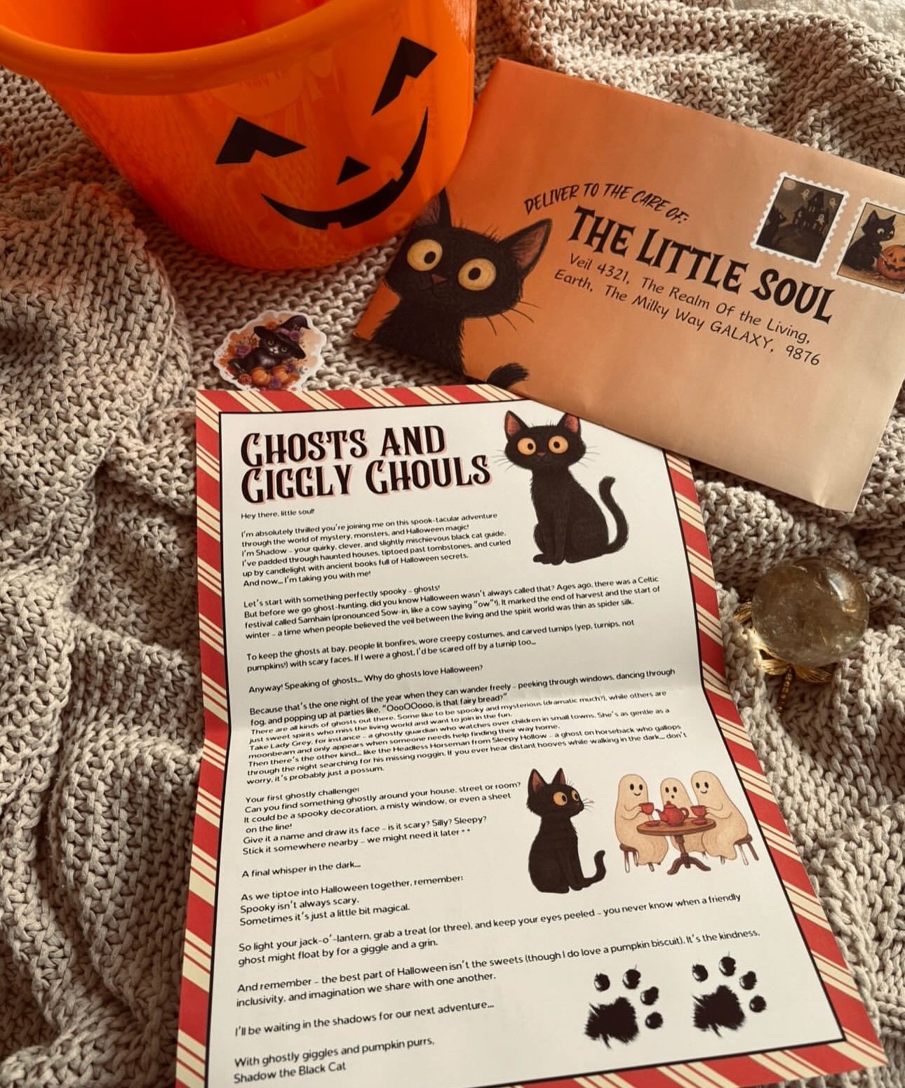 🐾✨ Shadow the Cat Letters ✨🐾