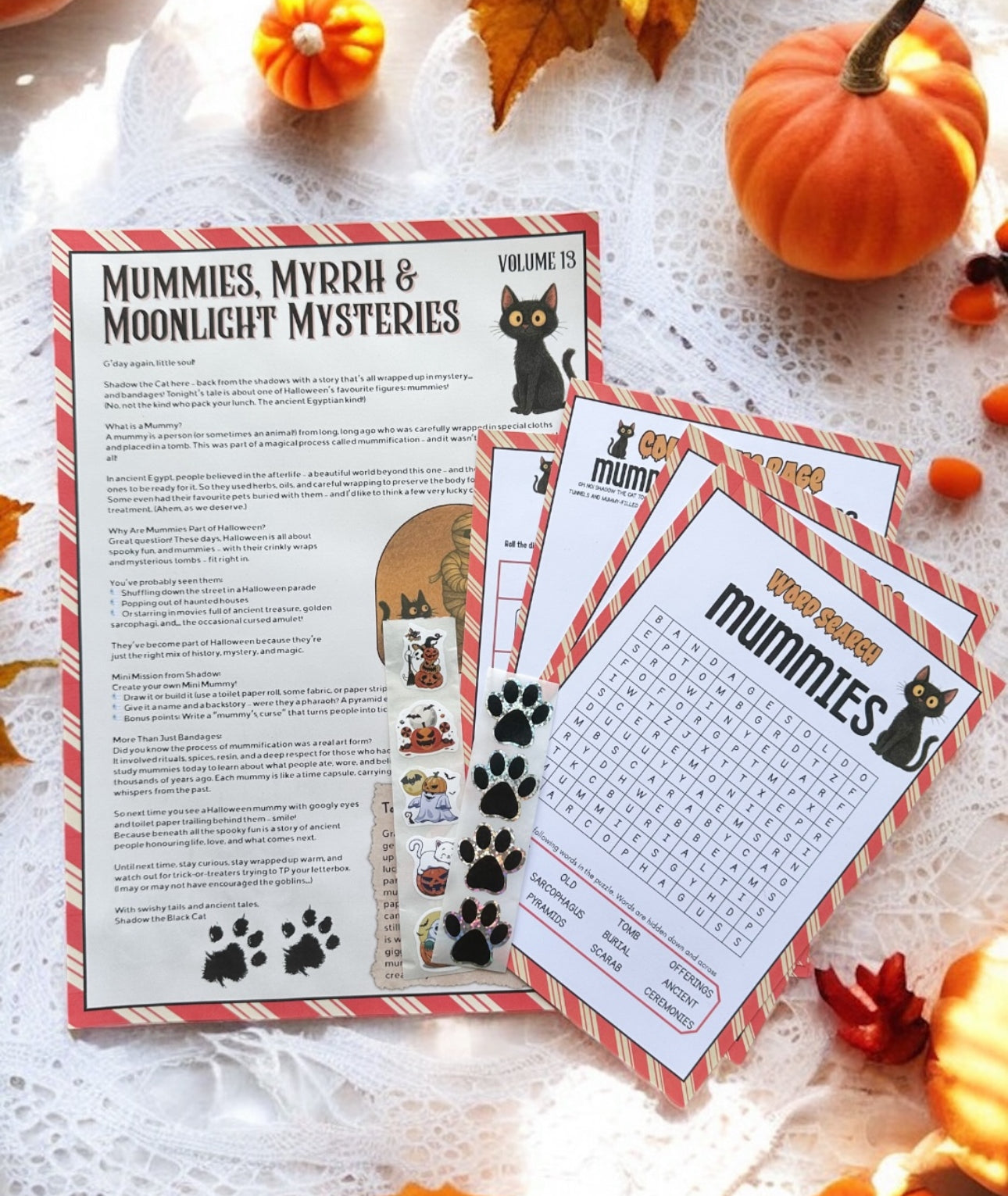 🐾✨ Shadow the Cat Letters ✨🐾