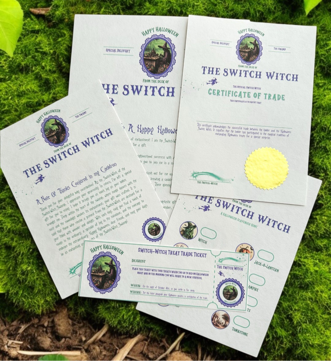 🧙‍♀️✨ Vintage Switch-Witch Letter