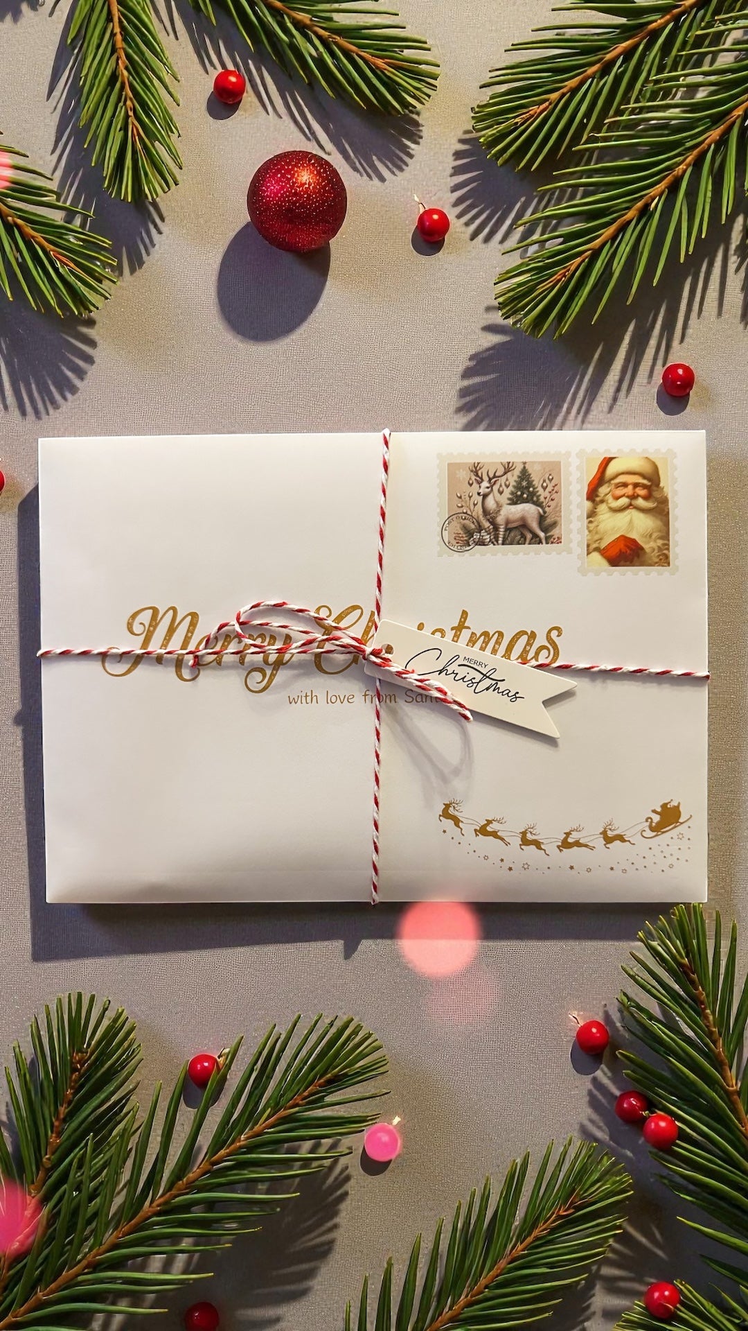 🎅✨ Classic Santa Letter & Nice List Certificate Bundle 🎄