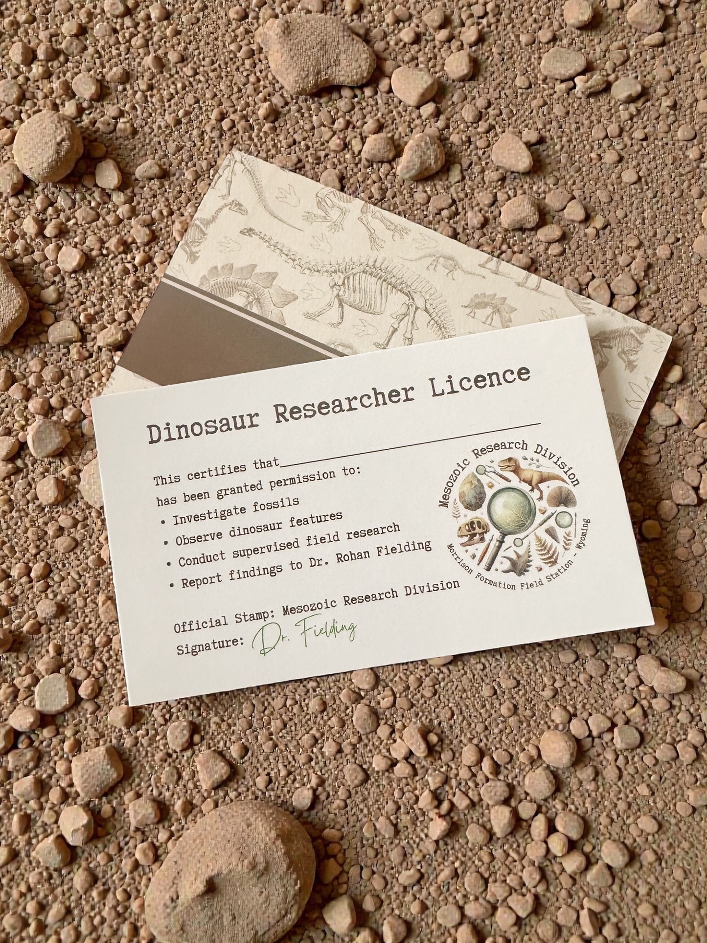 Junior Palaeontologist Field Packet – Dinosaur Letter Bundle