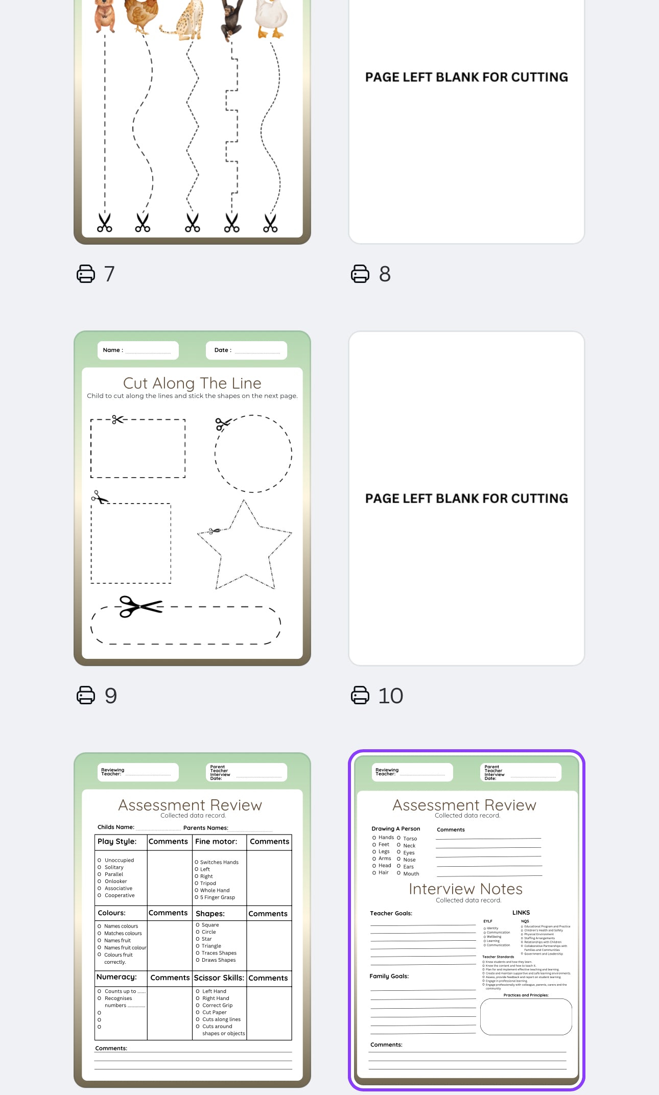 📚✨ Parent-Teacher Interview Assessment Tool – Digital Download ✨📝