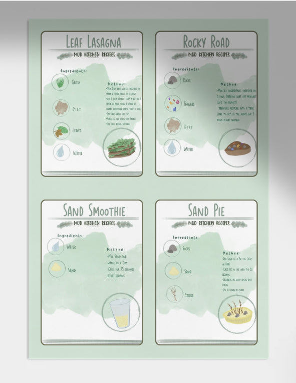 🌱🍂 Mud Kitchen Recipes – Digital Download 🍂🌱