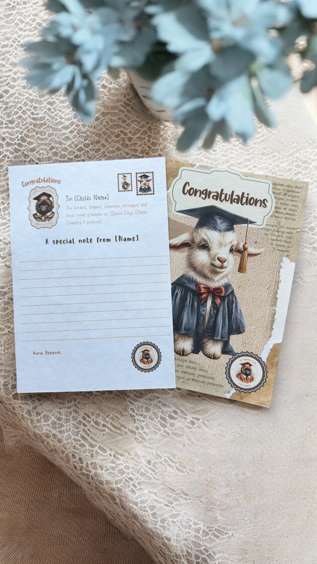 🎓🦍 Vintage Graduation Gorilla Keepsake 🎓🦍